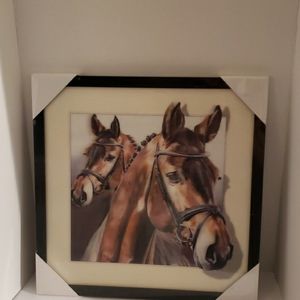 Horses Framed 3D Artwork